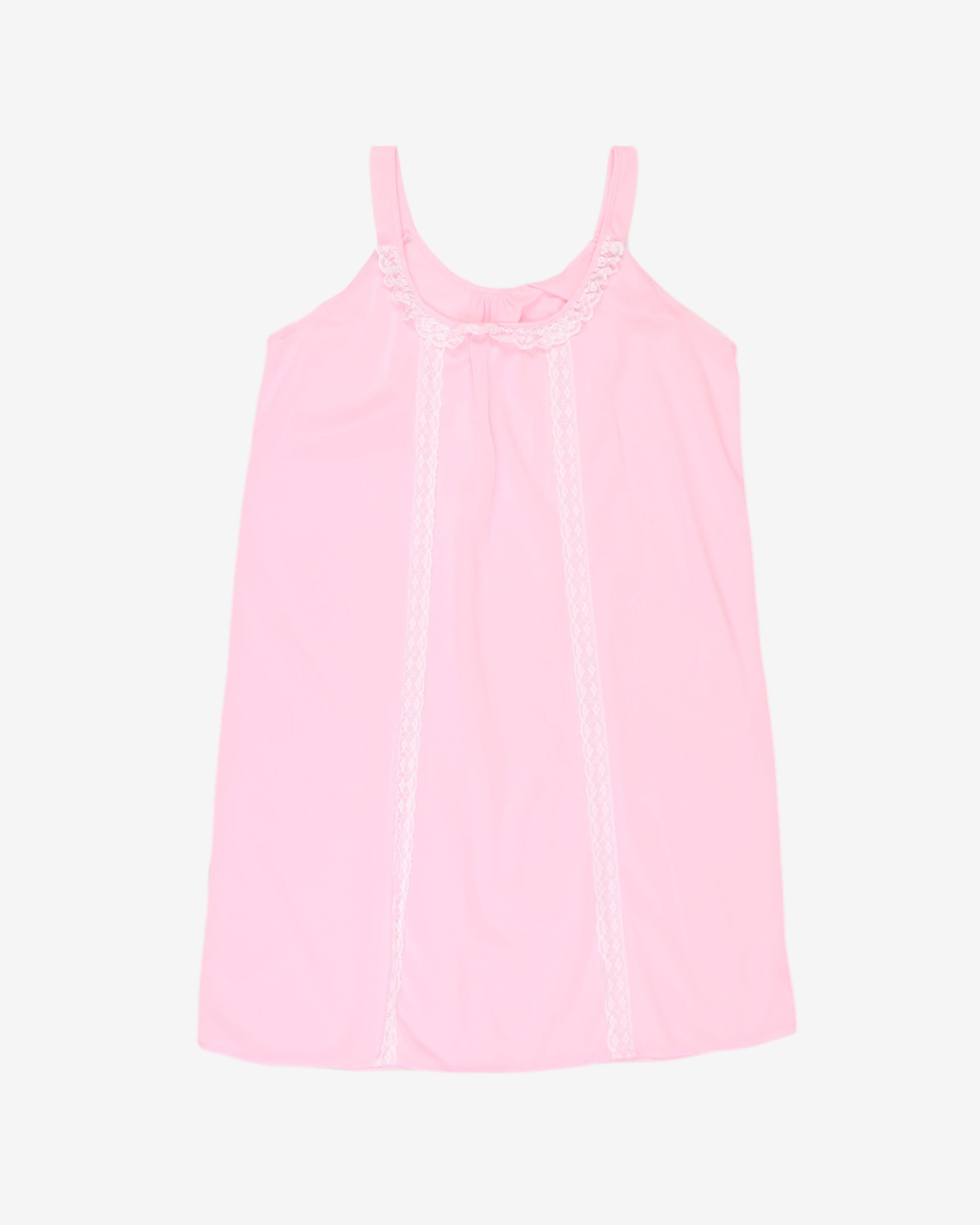 1970's pink baby doll cami top - M