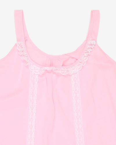1970's pink baby doll cami top - M