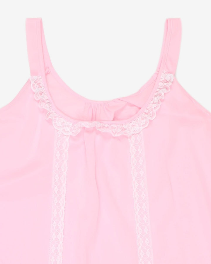 1970's pink baby doll cami top - M