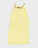 Vintage 1970s Yellow Layered Slip - M