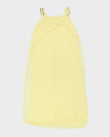 Vintage 1970s Yellow Layered Slip - M