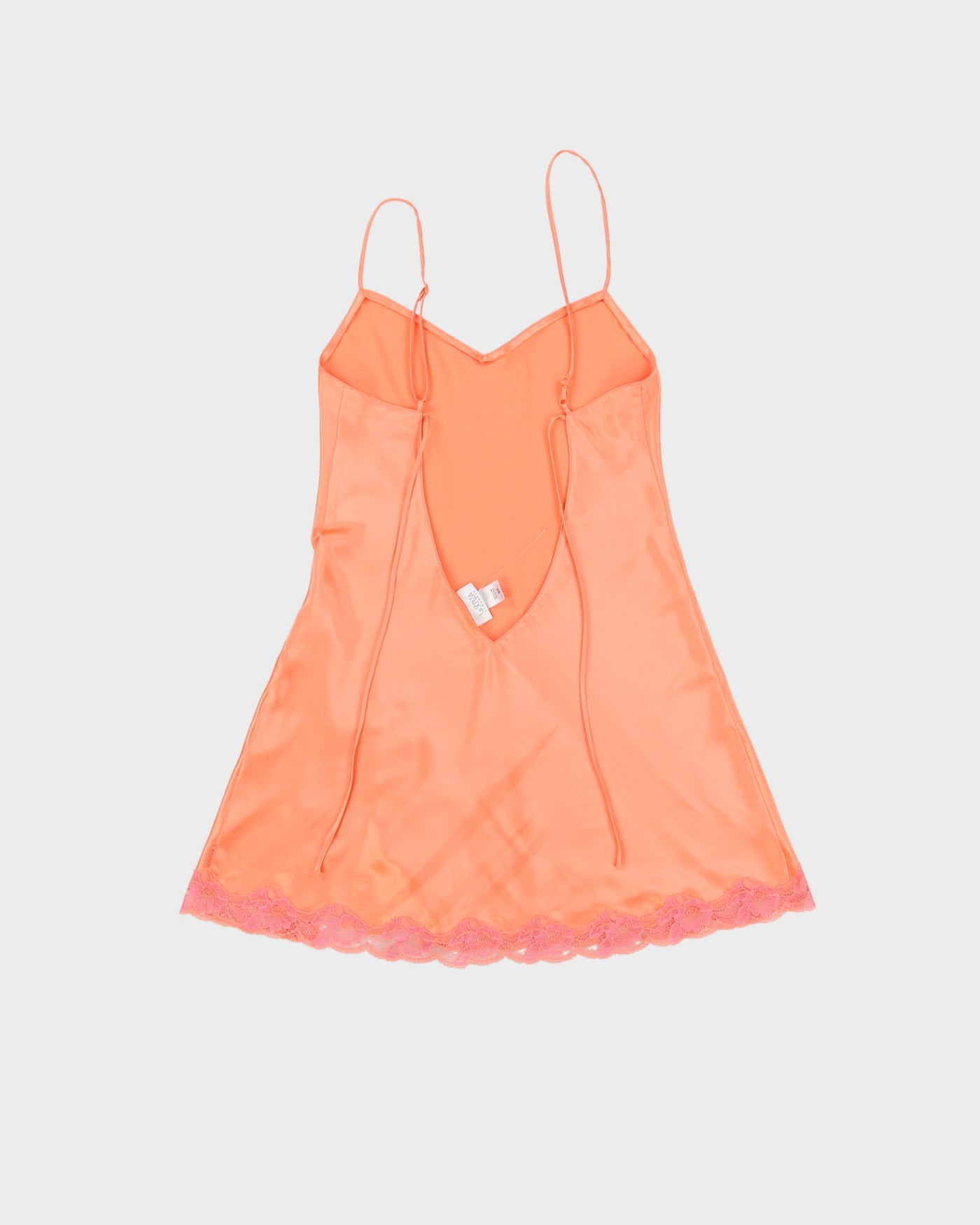 Y2K Orange Slip Dress - S