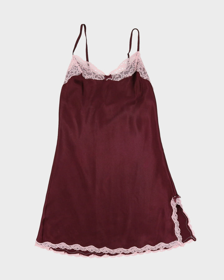 Victoria's Secret Burgundy Slip Dress - S