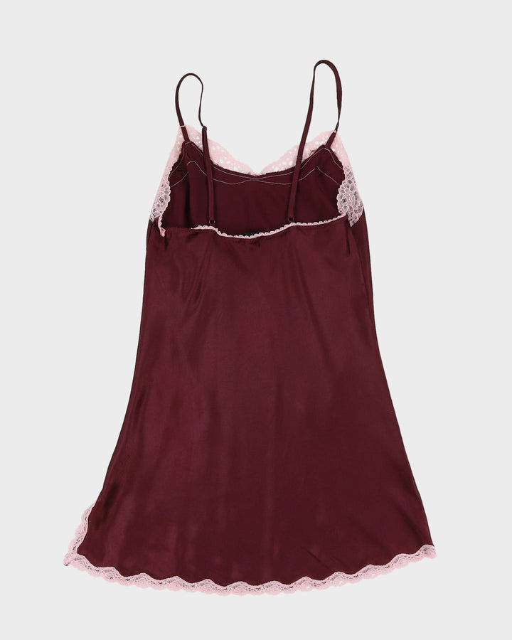 Victoria's Secret Burgundy Slip Dress - S