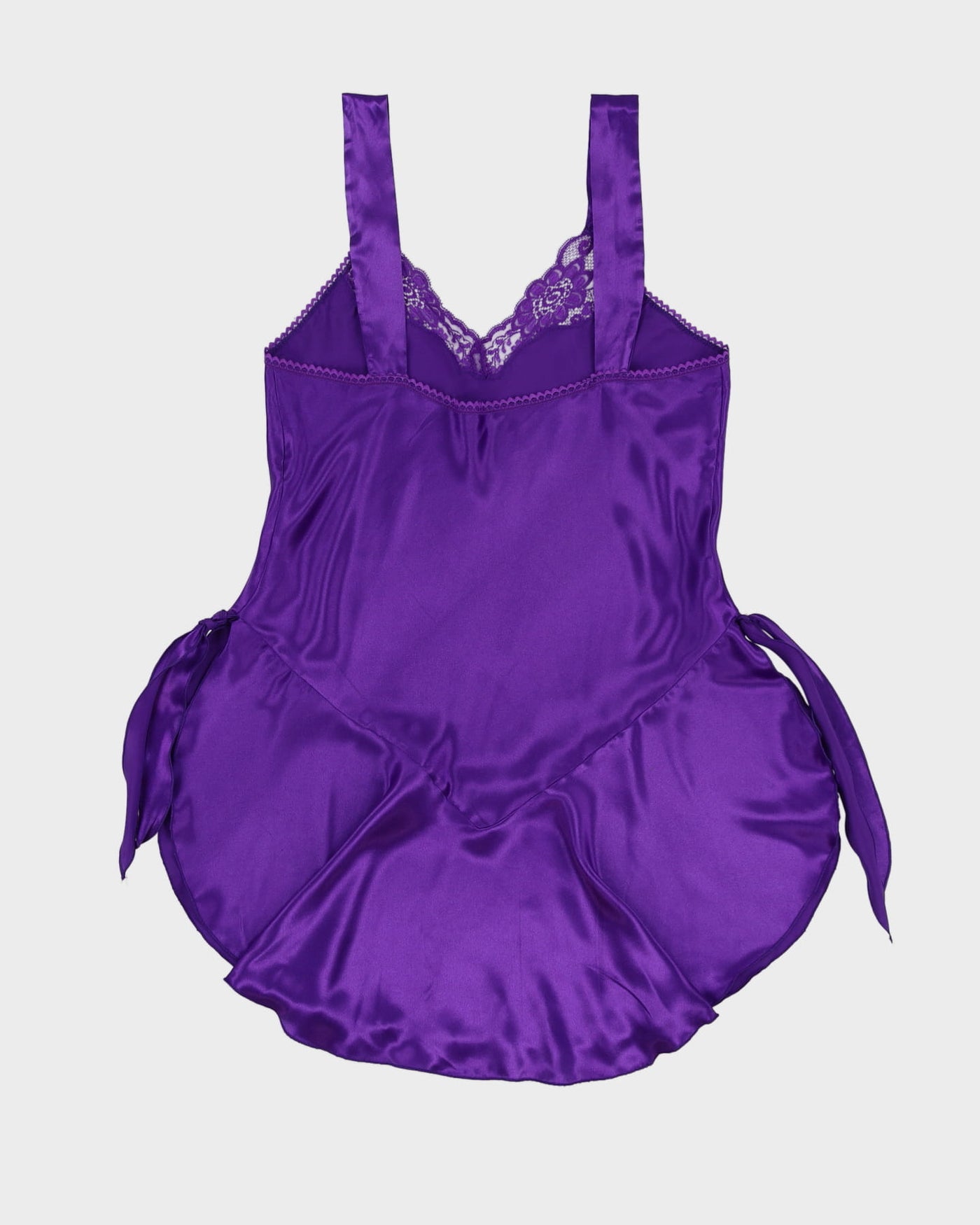 Vintage 1990s Purple Lingerie Slip Dress - S