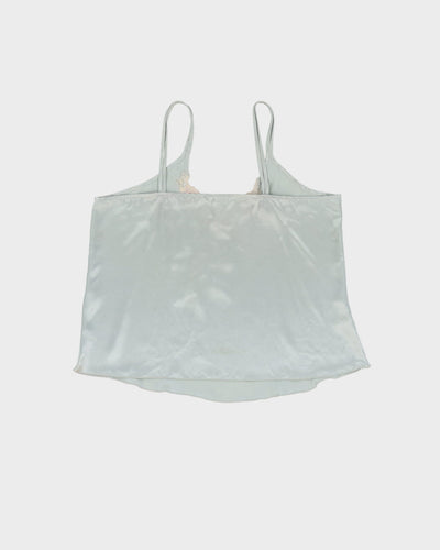 Green With Floral Lace Cami Top - XS