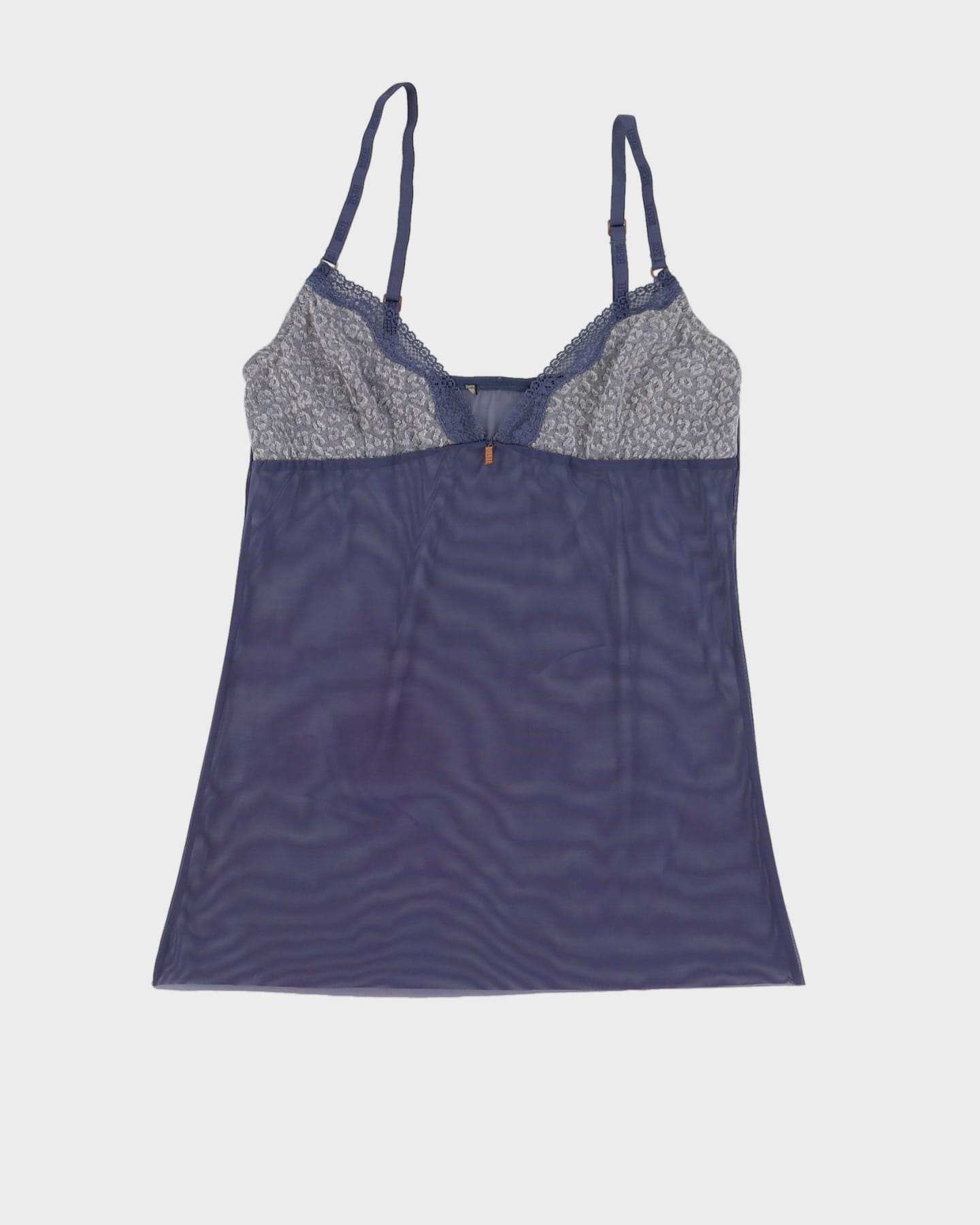 Diesel Blue Netting Cami Top - XS