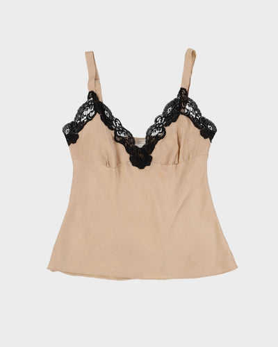 Beige Silk Cami Top - S
