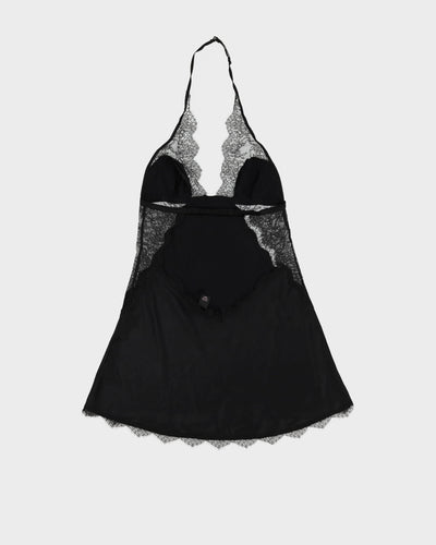 Victoria's Secret Black Halter Slip Dress - XS