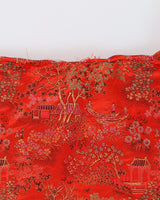 Red Brocade Dressing Gown - L