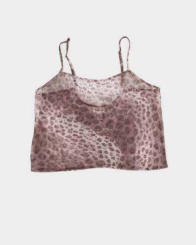 Calvin Klein Animal Print Camisole Top - S