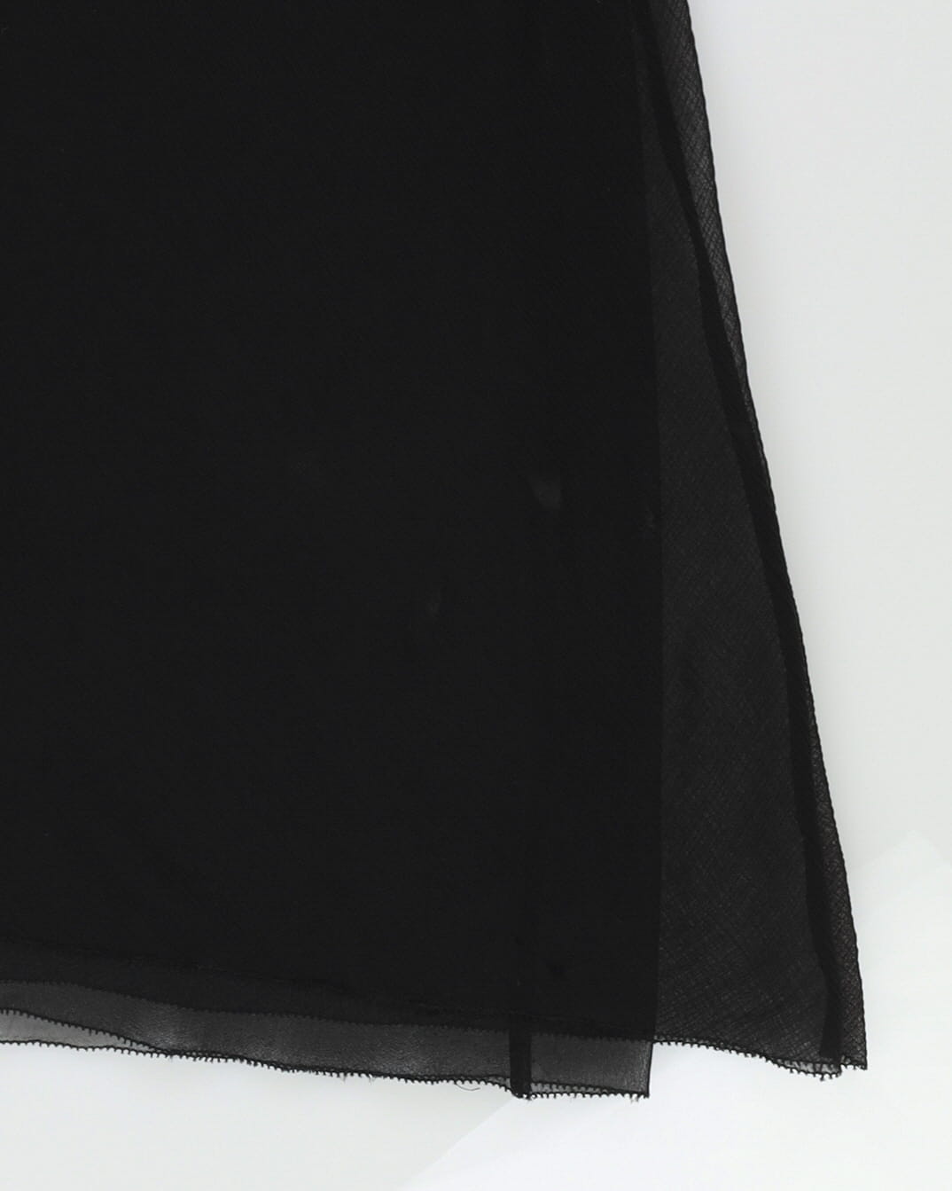 Vera Wang Black Chiffon Slip Dress - S