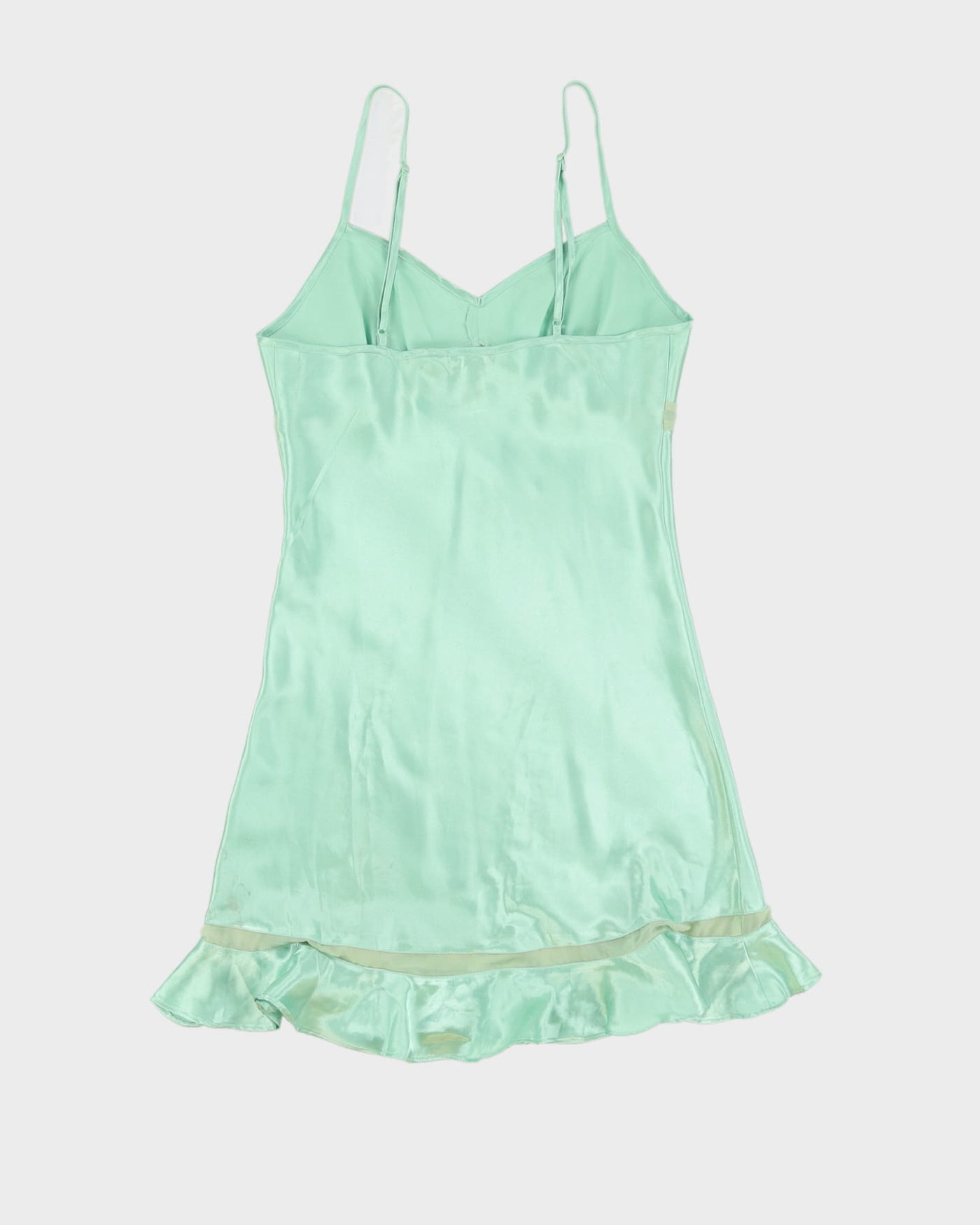Y2K Mint Green Slip Dress - S