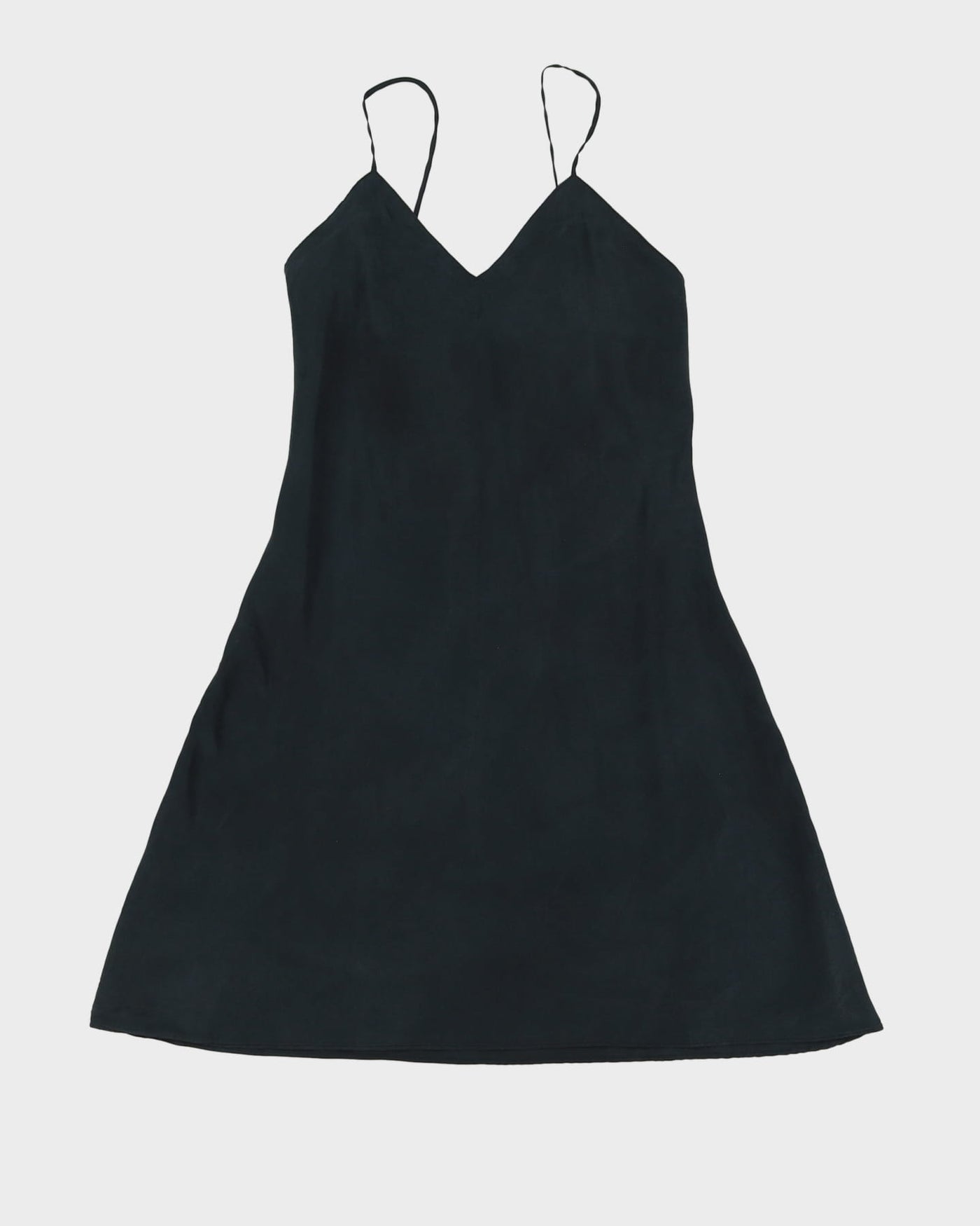 Donna Karan Black Silk Slip Dress - S