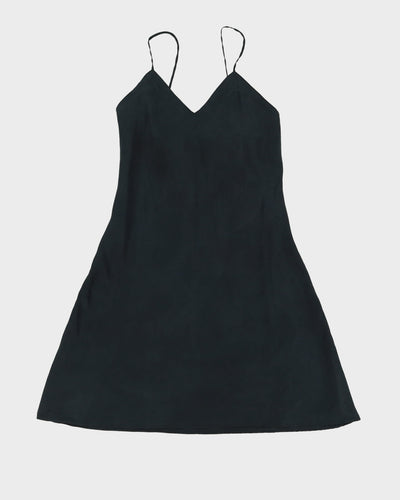 Donna Karan Black Silk Slip Dress - S