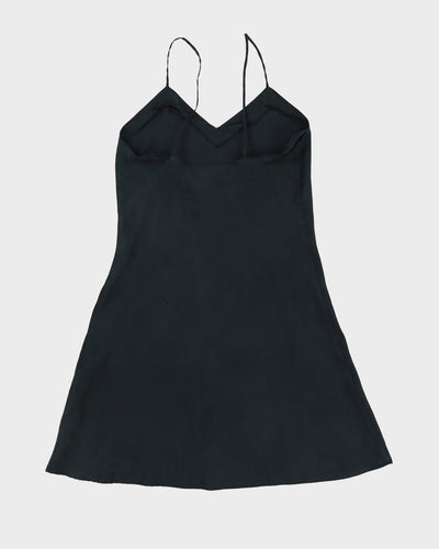 Donna Karan Black Silk Slip Dress - S