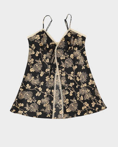 Victoria's Secret Black Open Cami Top - M