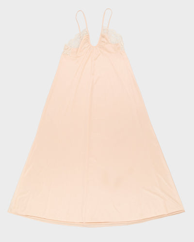 Vintage 1980s Pink Slip Dress - S