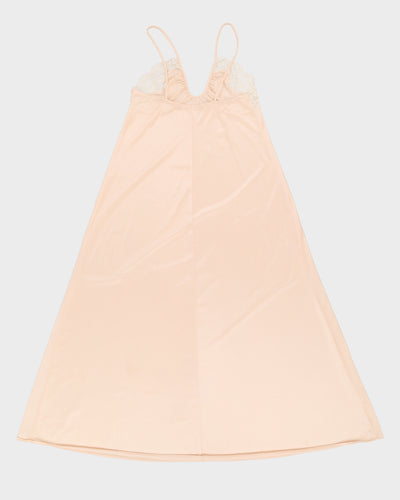 Vintage 1980s Pink Slip Dress - S