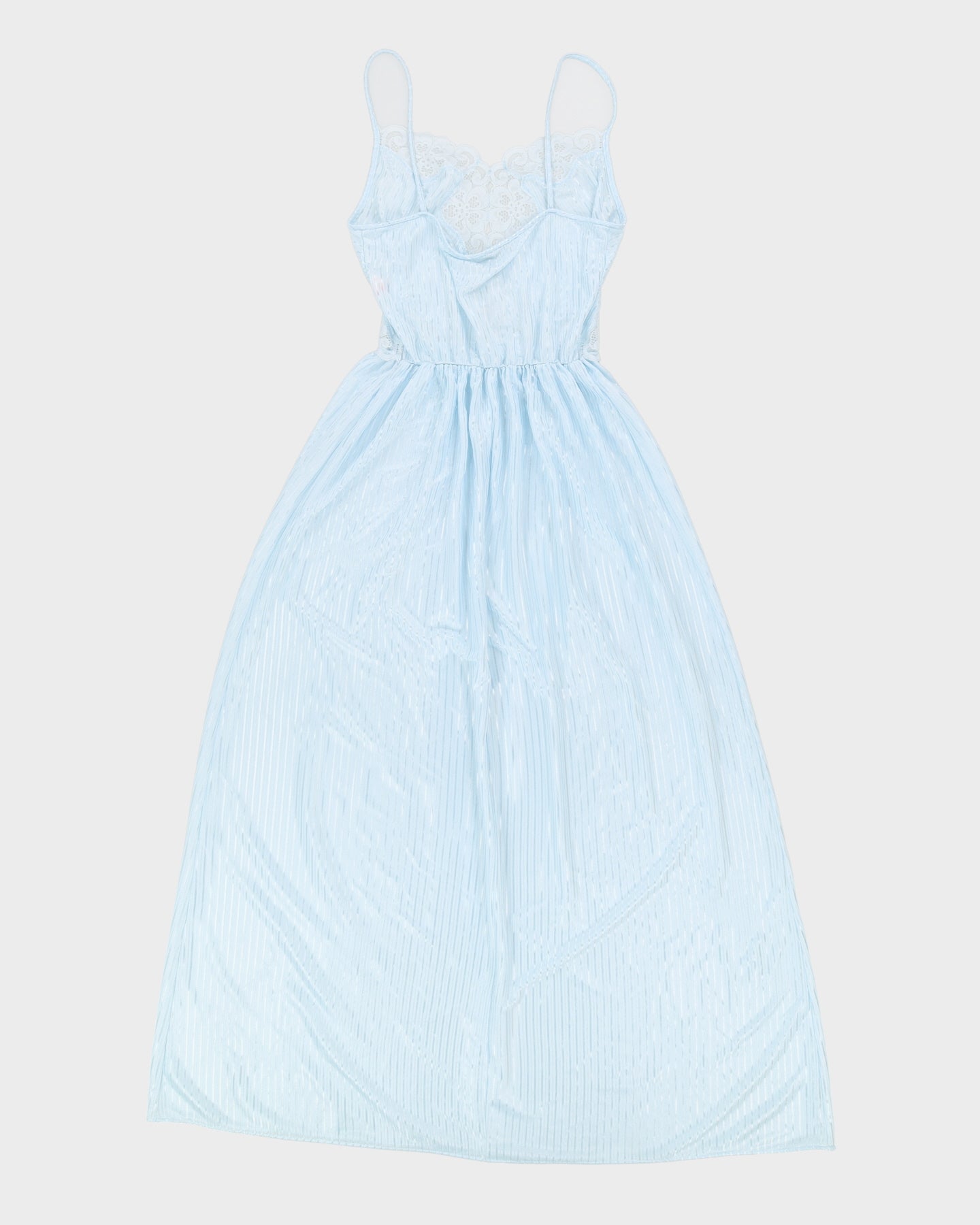 Vintage 1980s Blue Slip Dress - S
