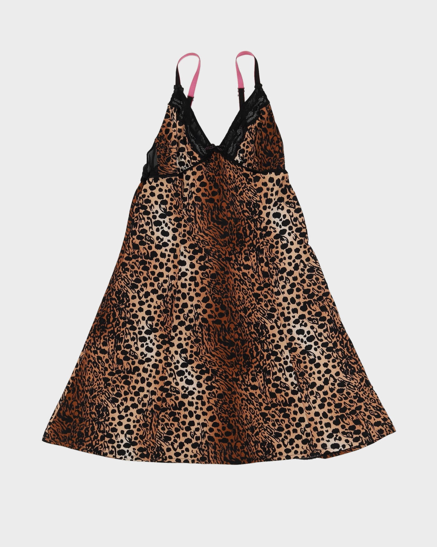 Betsey Johnson Leopard Print Slip Dress - S