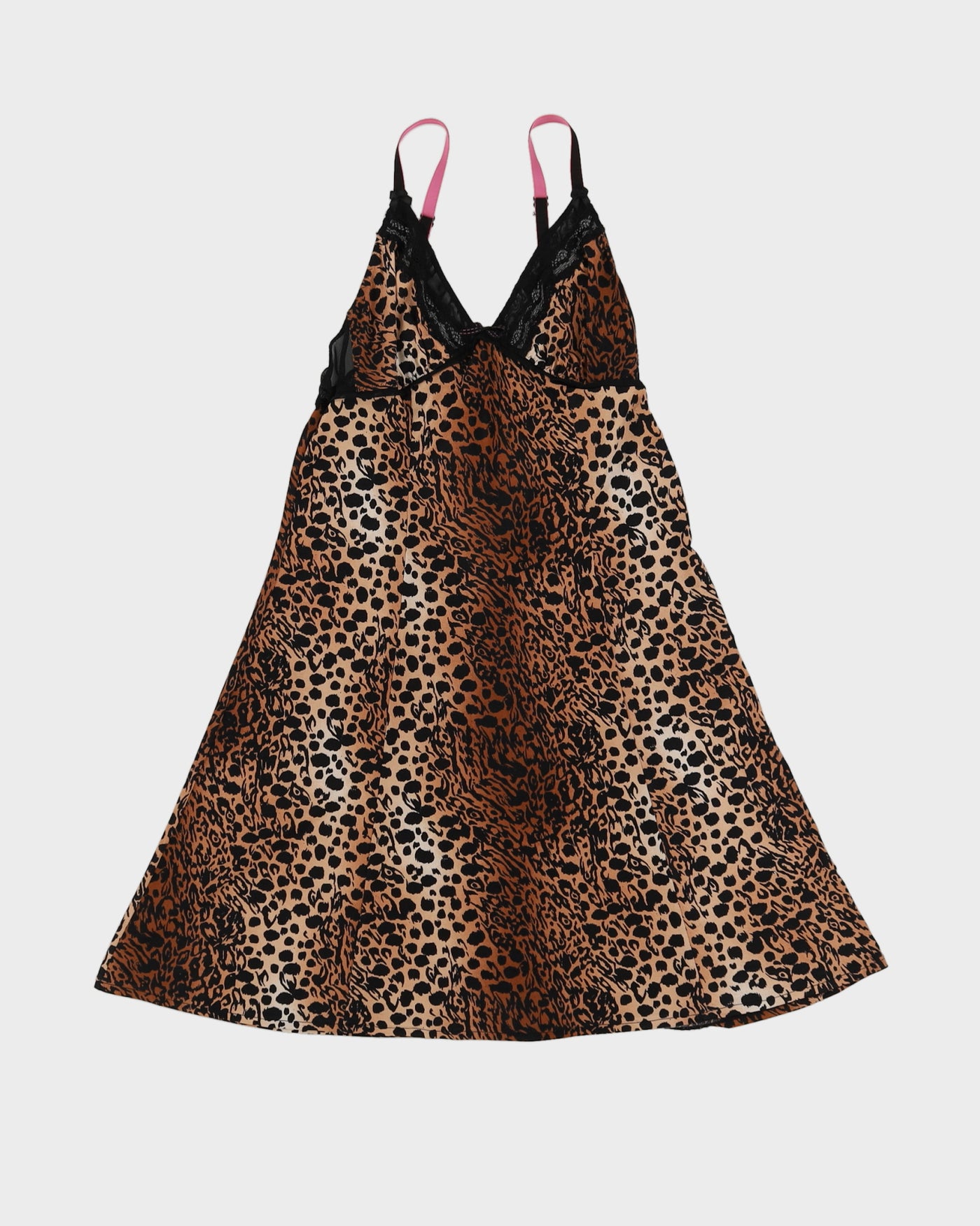 Betsey Johnson Leopard Print Slip Dress - S