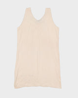 Embroidery Detailed Silk Slip Dress - S