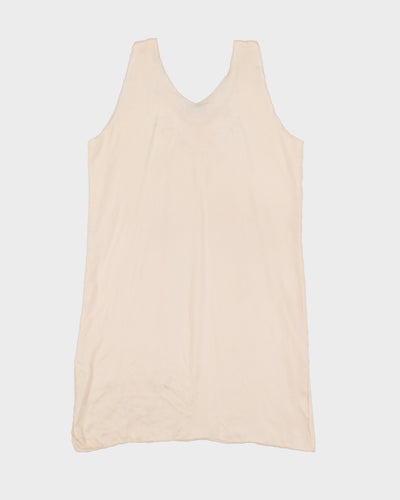 Embroidery Detailed Silk Slip Dress - S