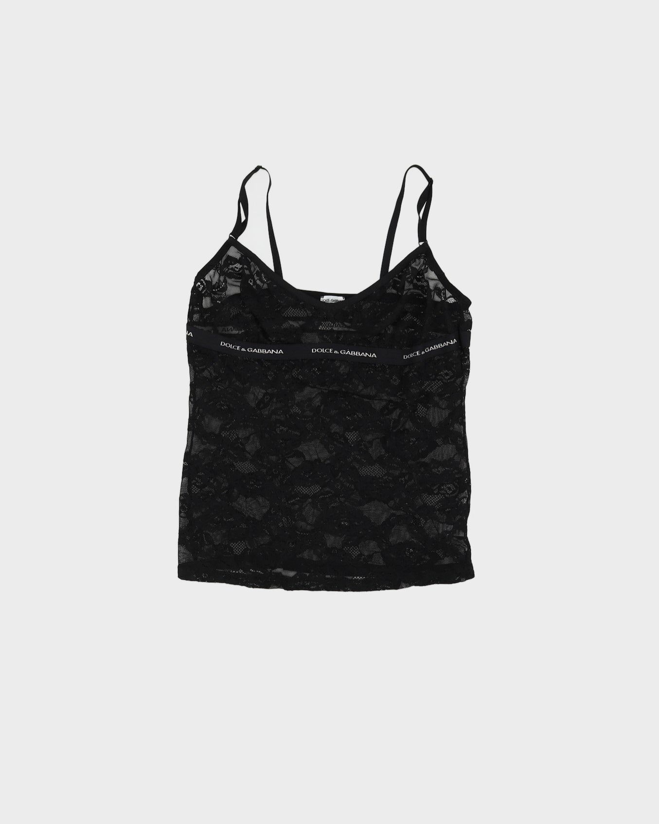 Dolce &amp; Gabbana Black Lace Camisole - S