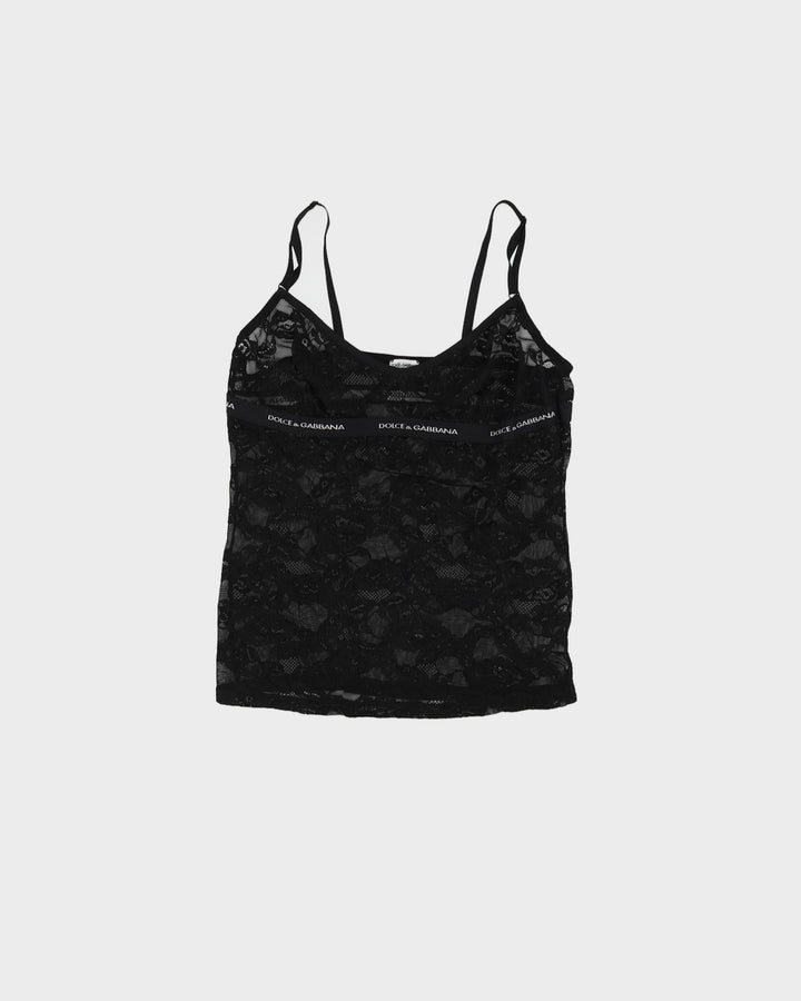 Dolce & Gabbana Black Lace Camisole - S