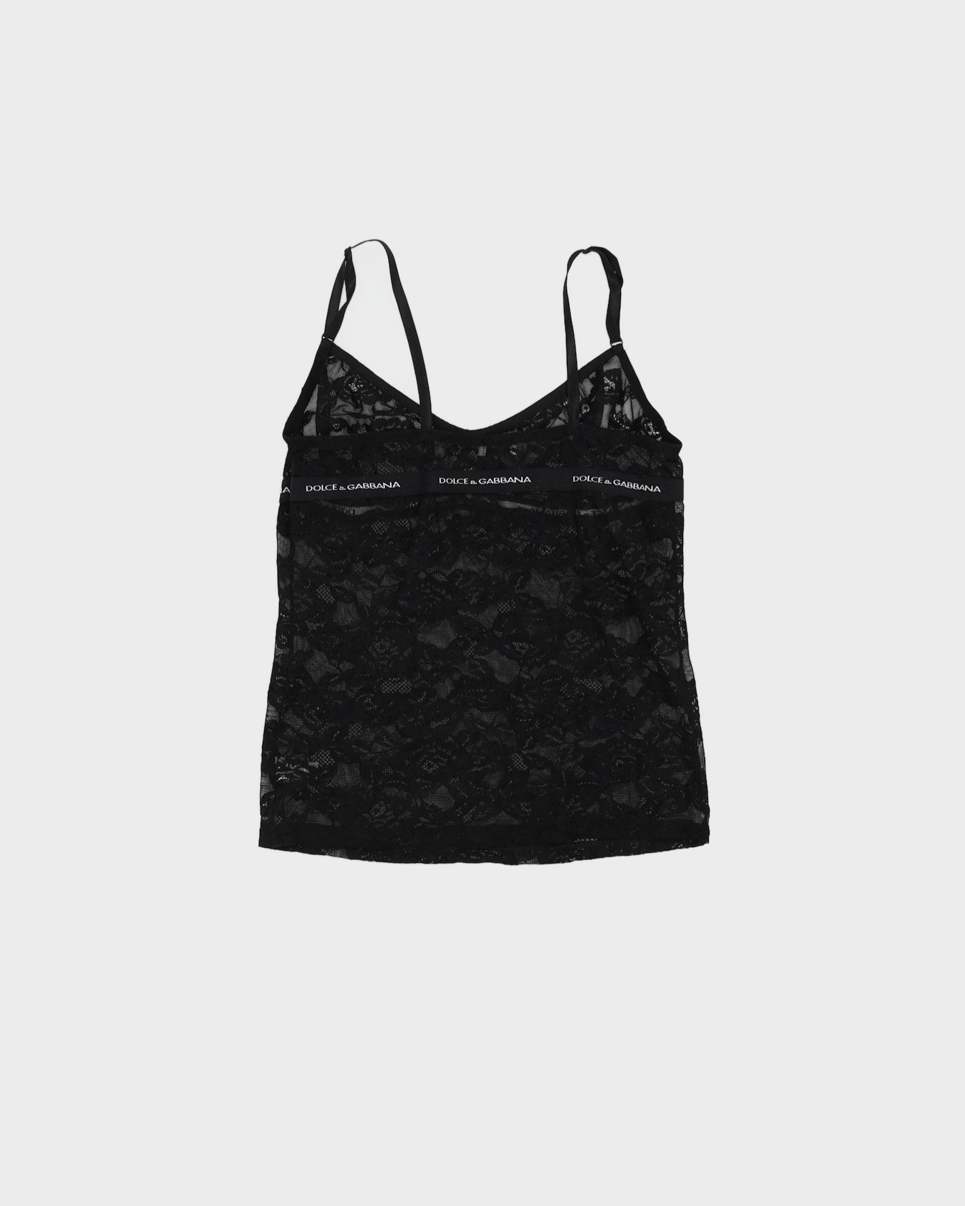 Dolce &amp; Gabbana Black Lace Camisole - S