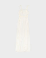 Vintage 1970s White Slip Dress - S