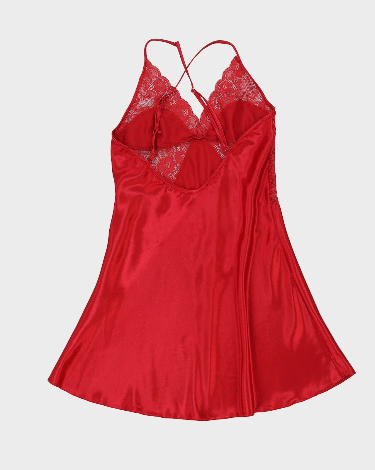 Y2K Red Slip Dress - S