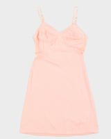 Vintage 1960s Pink Lace Slip Dress