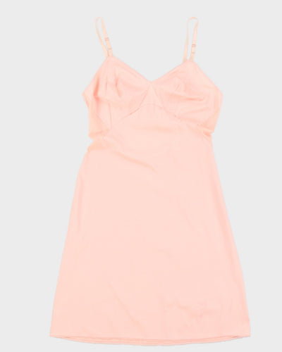 Vintage 1960s Pink Lace Slip Dress