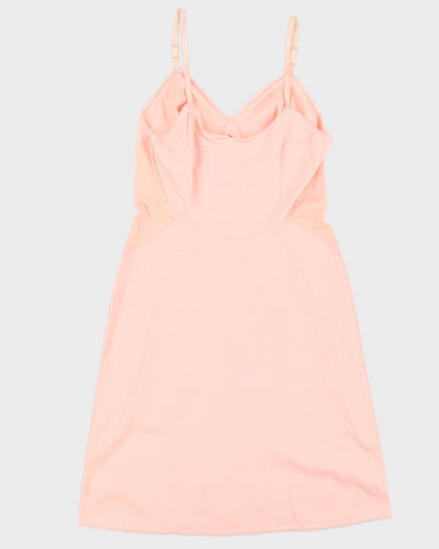 Vintage 1960s Pink Lace Slip Dress