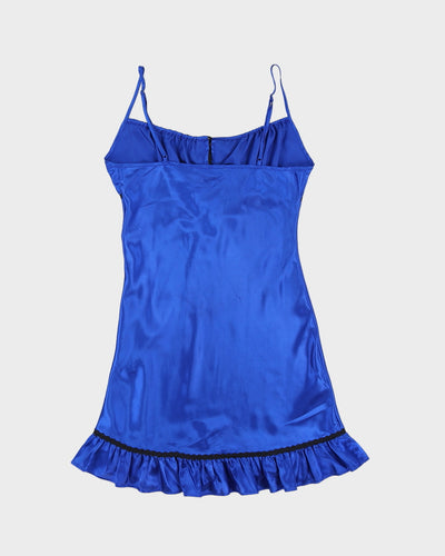 Royal Blue Baby Doll Slip Dress - S