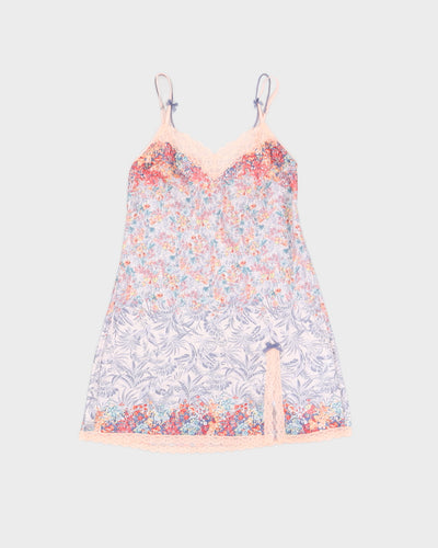 Victoria's Secret Y2K Spring Floral and Lace Mini Slip - XS