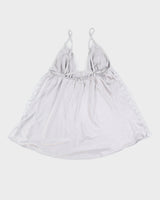 Victoria's Secret Ice Grey Babydoll Lace Slip - XL