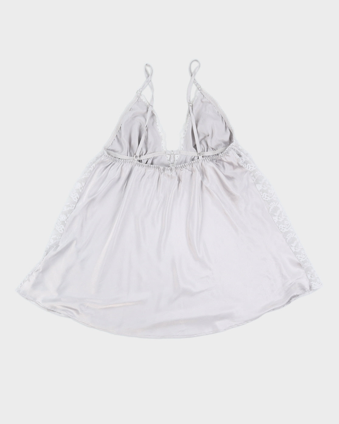 Victoria's Secret Ice Grey Babydoll Lace Slip - XL