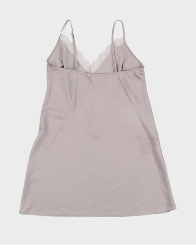 Victoria's Secret Lace Detail Light Grey Slip - L