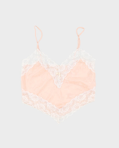 Vintage 1980s Light Pink Heart Shaped Cami - S