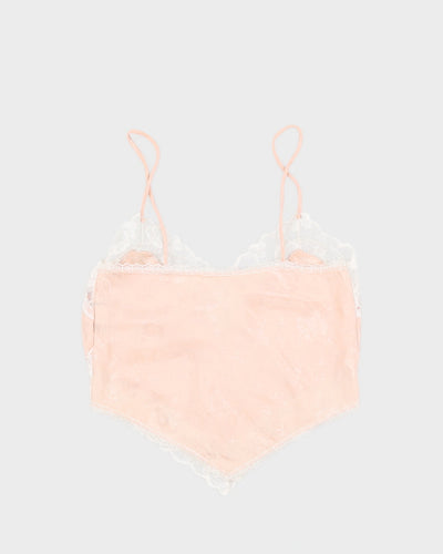 Vintage 1980s Light Pink Heart Shaped Cami - S