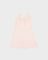 Light Pink Floral Lace Stretch Mini Slip - XS