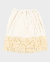 Vintage 1970s Mini Petticoat Ruffled Slip Skirt - XS