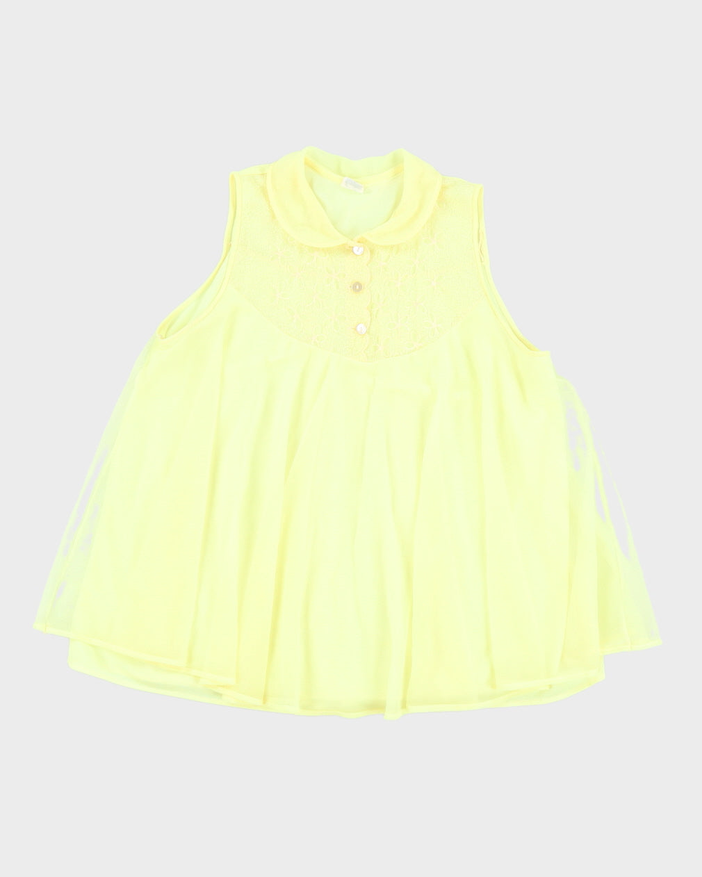 Vintage 1960s Yellow Baby Doll Camisole - S / M