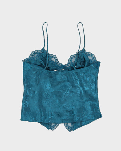 Victoria's Secret Cream Aqua Blue Camisole - S