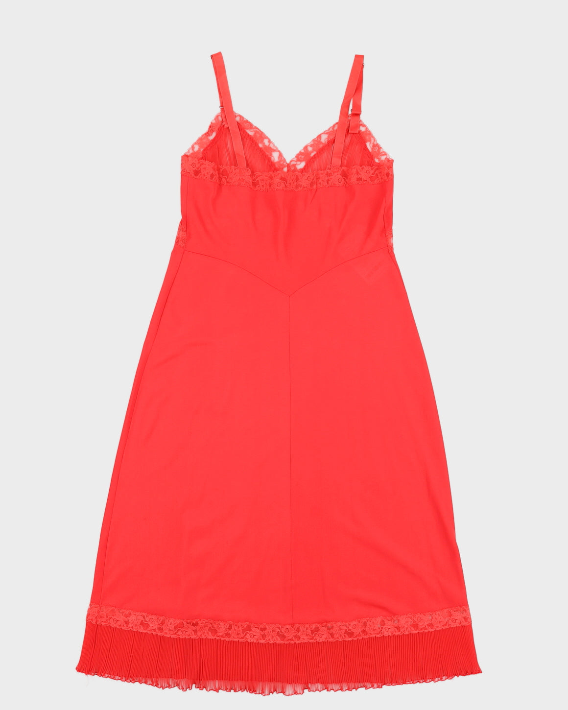 Vintage 1980s Red Slip Dress - S