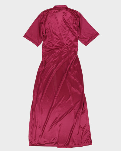 00s Purple Peignoir Dressing Gown - M