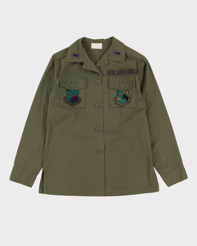 1980s Vintage US Air Force Women's OG-507 Dura-Press Utility Shirt - Medium
